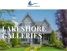 Tablet Screenshot of lakeshoregalleries.com